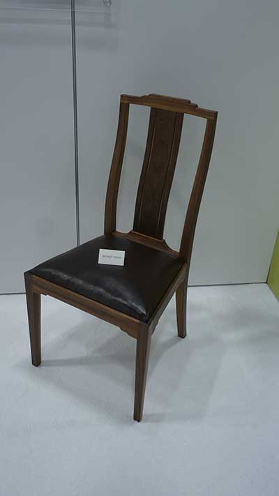 Joined Arts and Crafts Chair in Walnut and Leather Daniel Osach