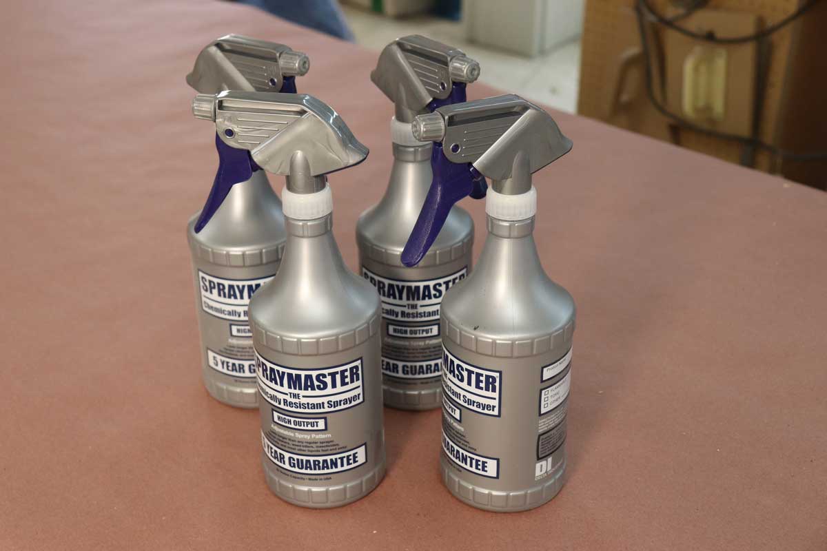 Solvent on sale spray bottle