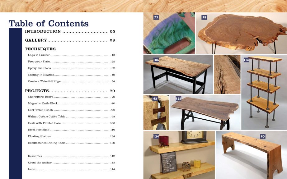 Guide to Live Edge Slabs Table of Contents