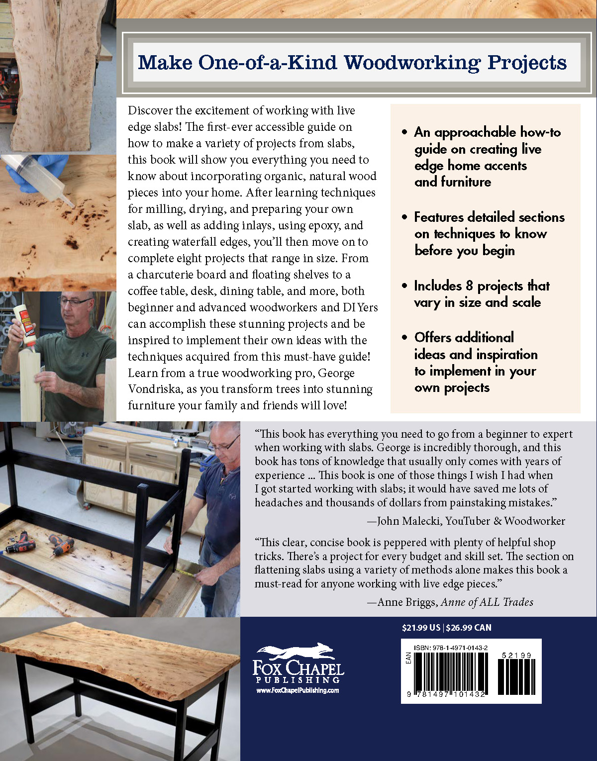 Woodworking Projects back cover