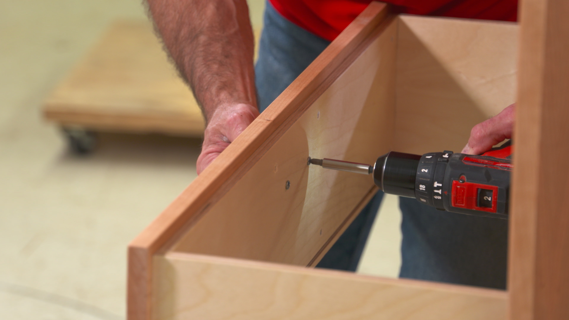 Install Drawer Boxes and Drawer Fronts