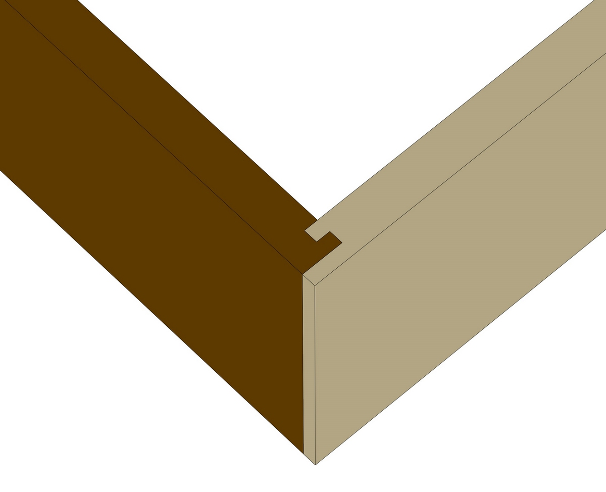 digital illustration of a rabbet joint