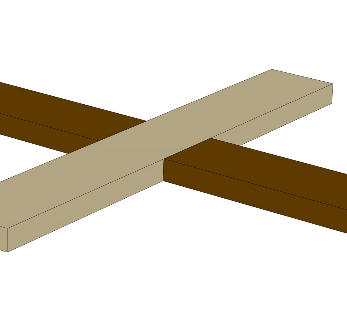 digital illustration of a lap joint