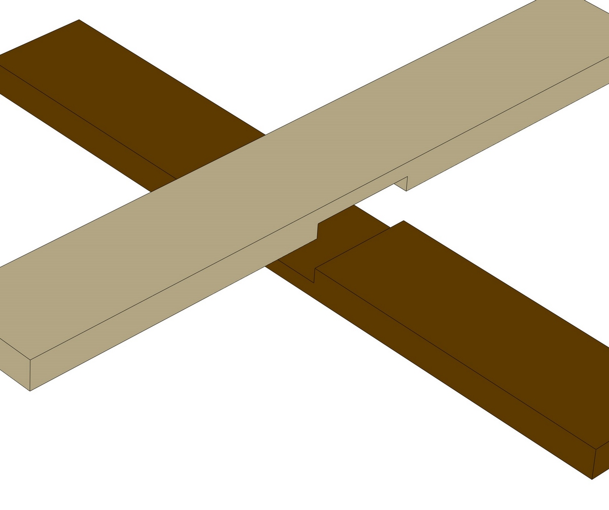 digital illustration of a lap joint