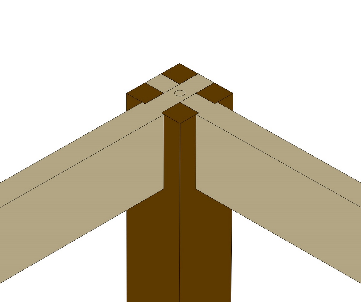 digital illustration of a bridle joint