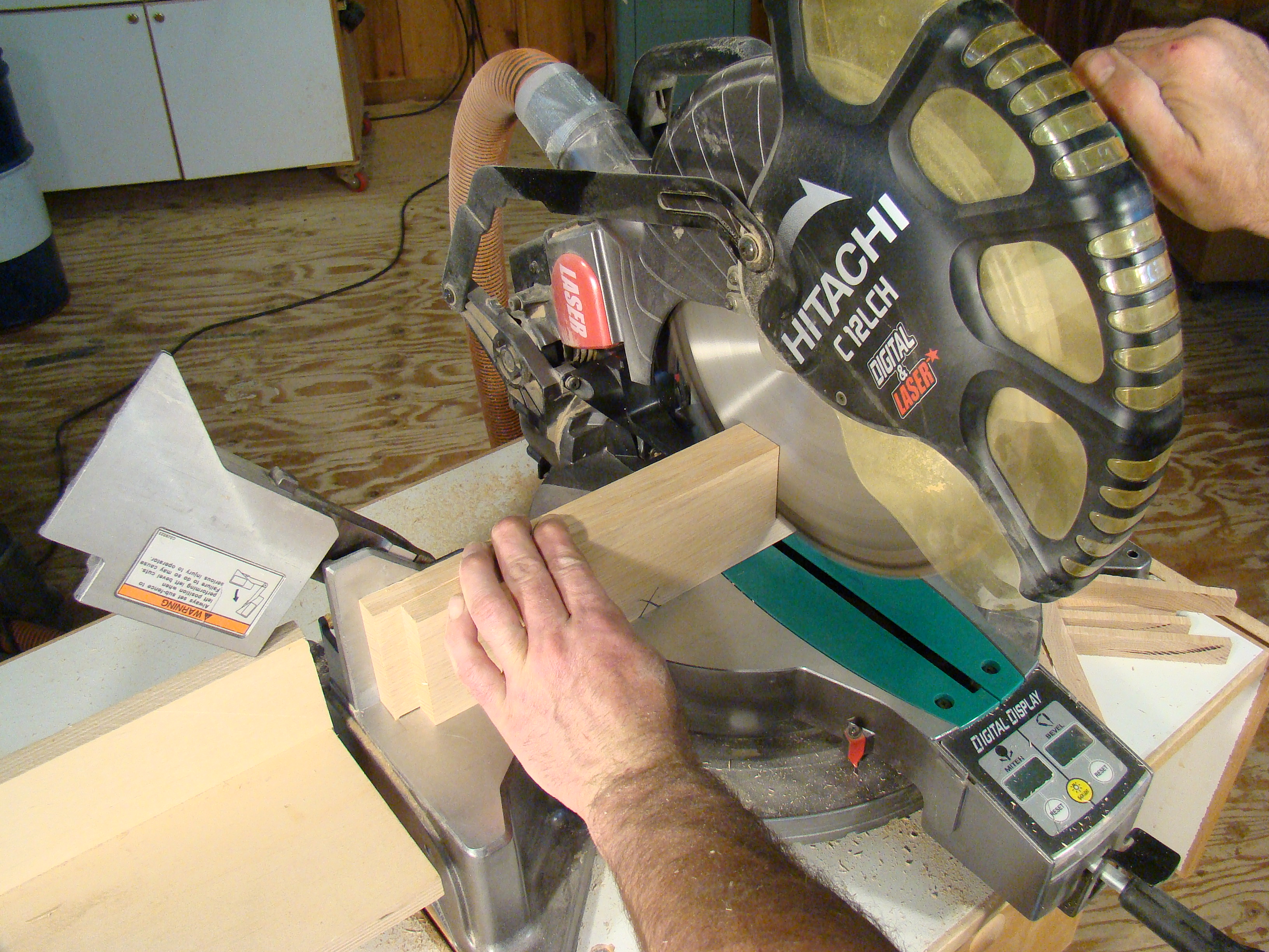 Setting up a miter saw