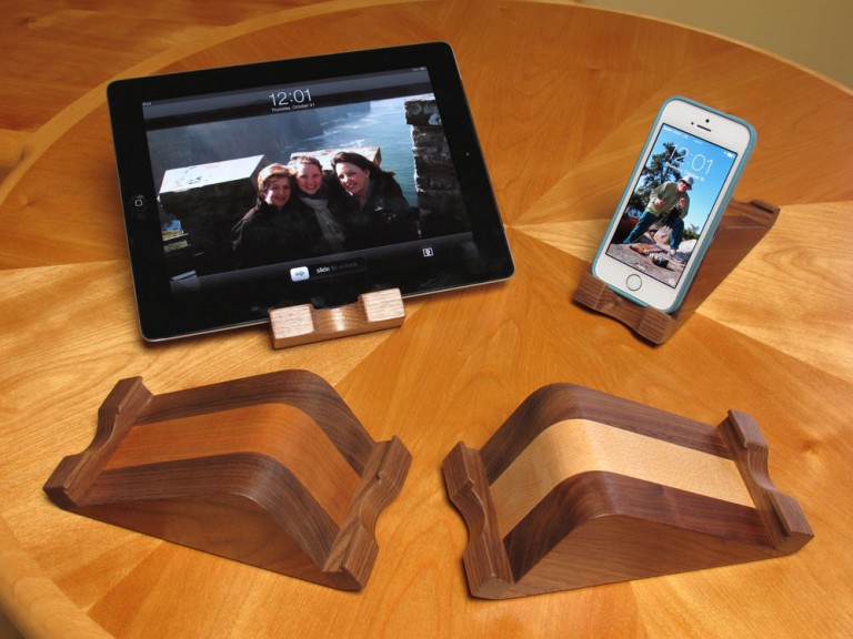 Wooden Iphone or Ipad Stand