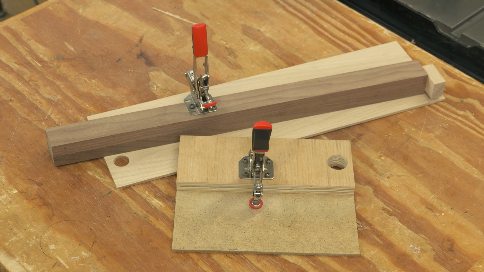 Using toggle clamps