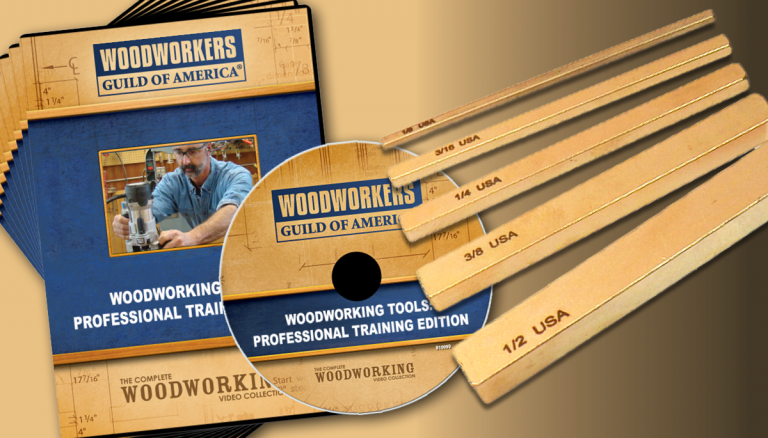 Woodworking Tools: Training Edition 10-DVD Set + Free 5-Piece Brass Gauges