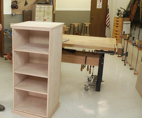 Wooden bookcase