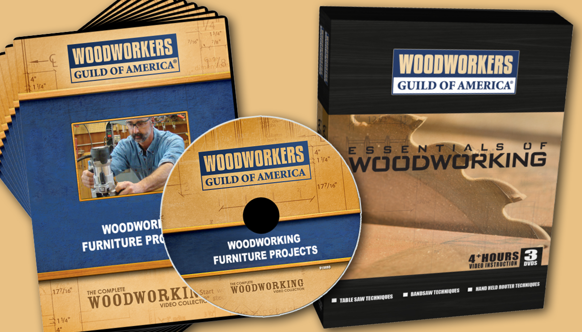 Furniture Projects 10-DVD Set + FREE Essentials of Woodwork