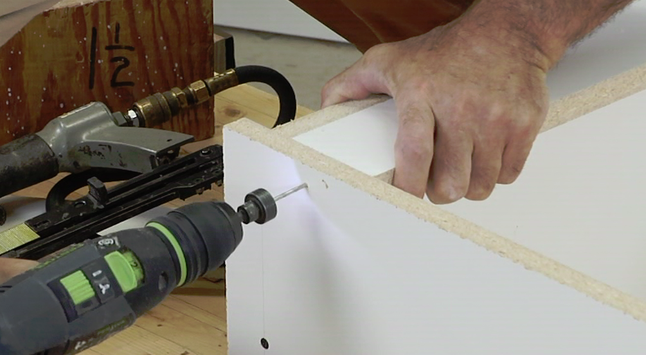 Drilling into wood