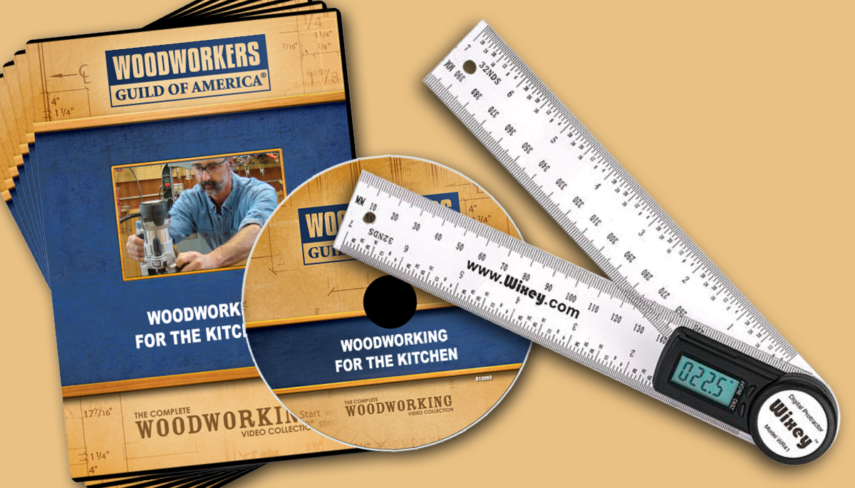 Woodworking for the Kitchen 7-DVD Set + FREE Digital Ruler
