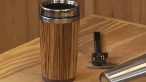 Wooden travel mug