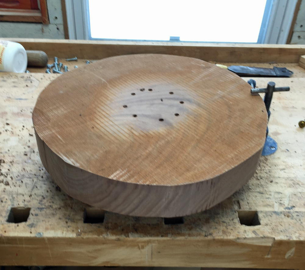 cut piece of walnut